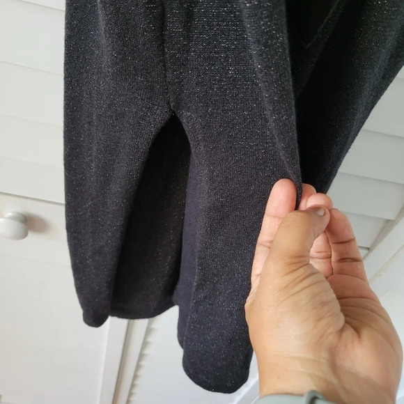 Lovers + Friends Azita Wrap Midi Dress Women M Minimalist Clubwear Goth Cocktail - Picture 6 of 13